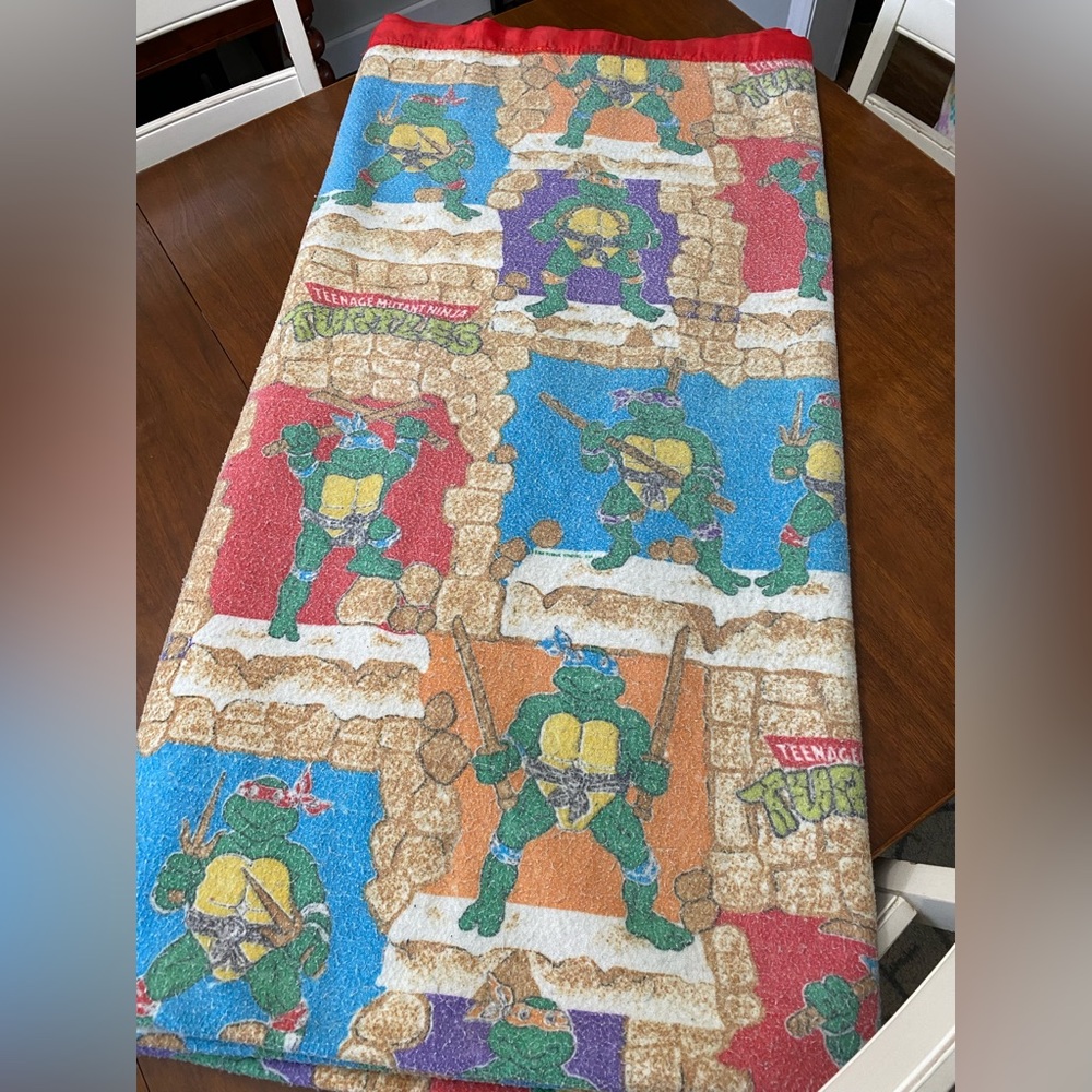 Vintage‎ TMNT Blanket